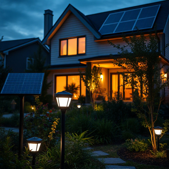 Residential solar lighting